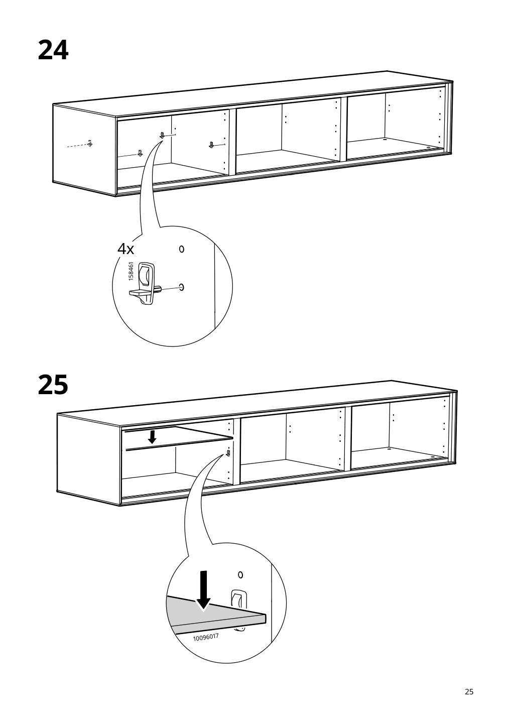 Assembly instructions for IKEA Boastad wall shelf black oak veneer | Page 25 - IKEA BOASTAD TV storage combination 195.352.19