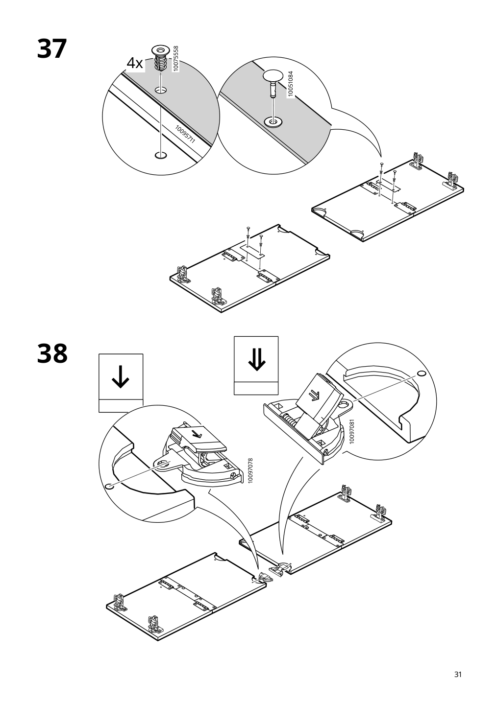 Assembly instructions for IKEA Boastad wall shelf black oak veneer | Page 31 - IKEA BOASTAD TV storage combination 195.352.19