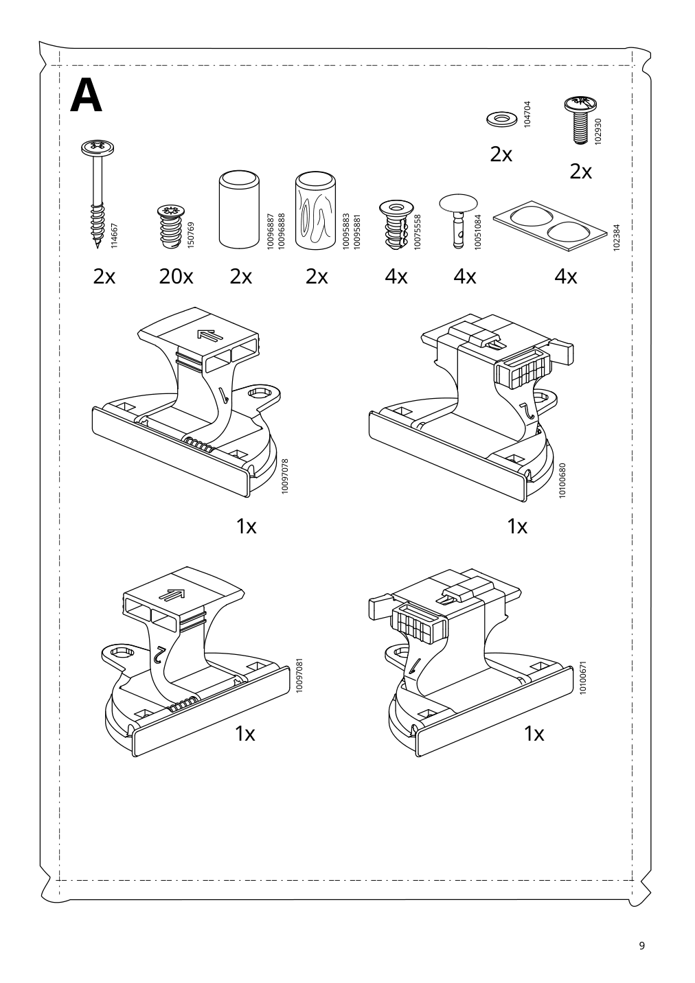 Assembly instructions for IKEA Boastad wall shelf black oak veneer | Page 9 - IKEA BOASTAD TV storage combination 195.352.19