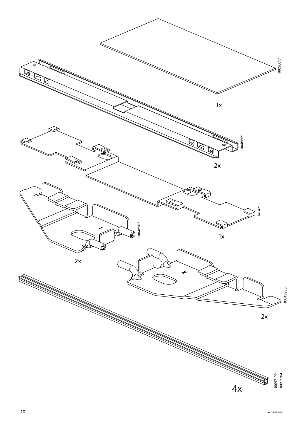 Assembly instructions for IKEA Boastad wall shelf black oak veneer | Page 10 - IKEA BOASTAD TV storage combination 595.352.22