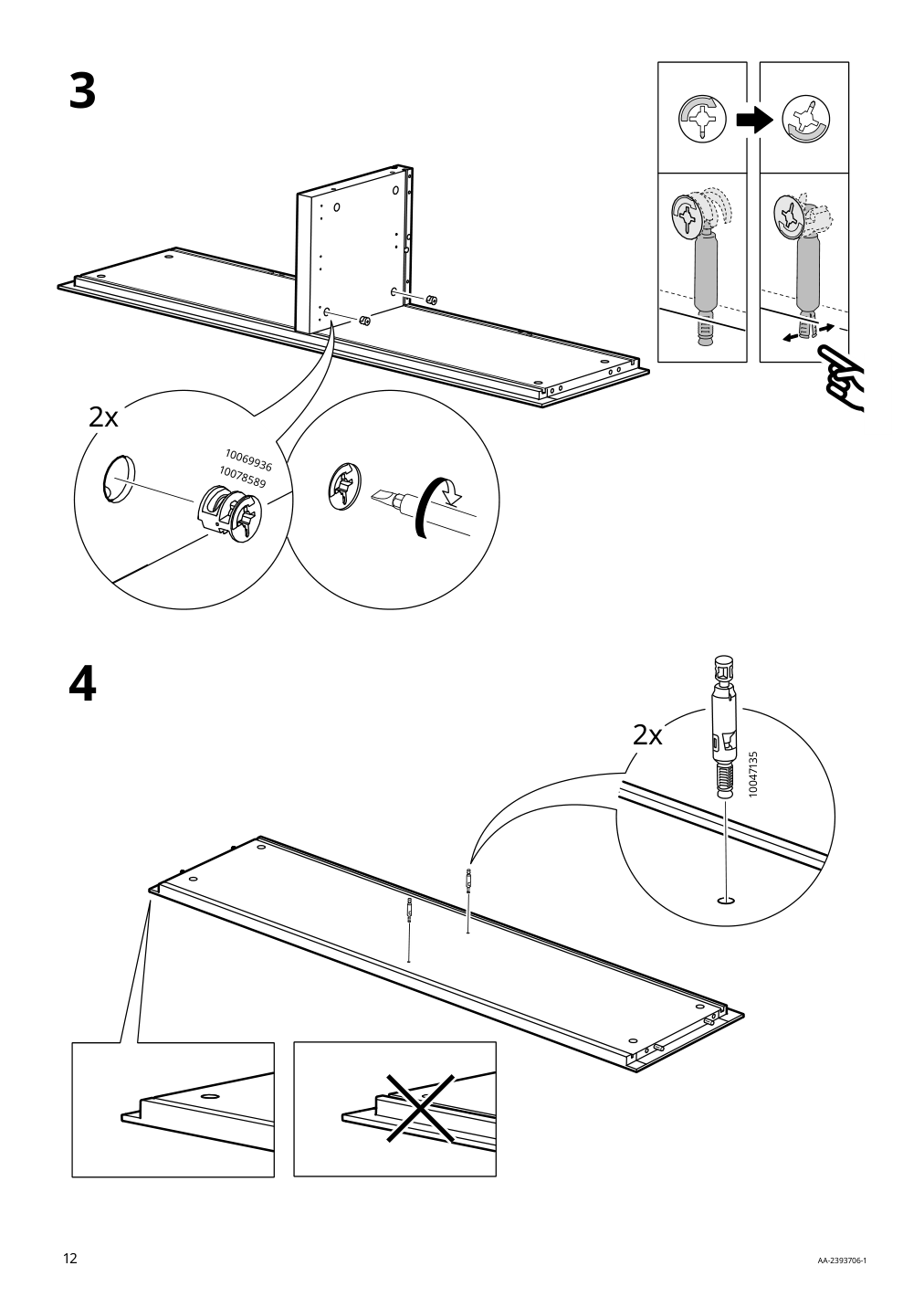 Assembly instructions for IKEA Boastad wall shelf black oak veneer | Page 12 - IKEA BOASTAD TV storage combination 595.352.22