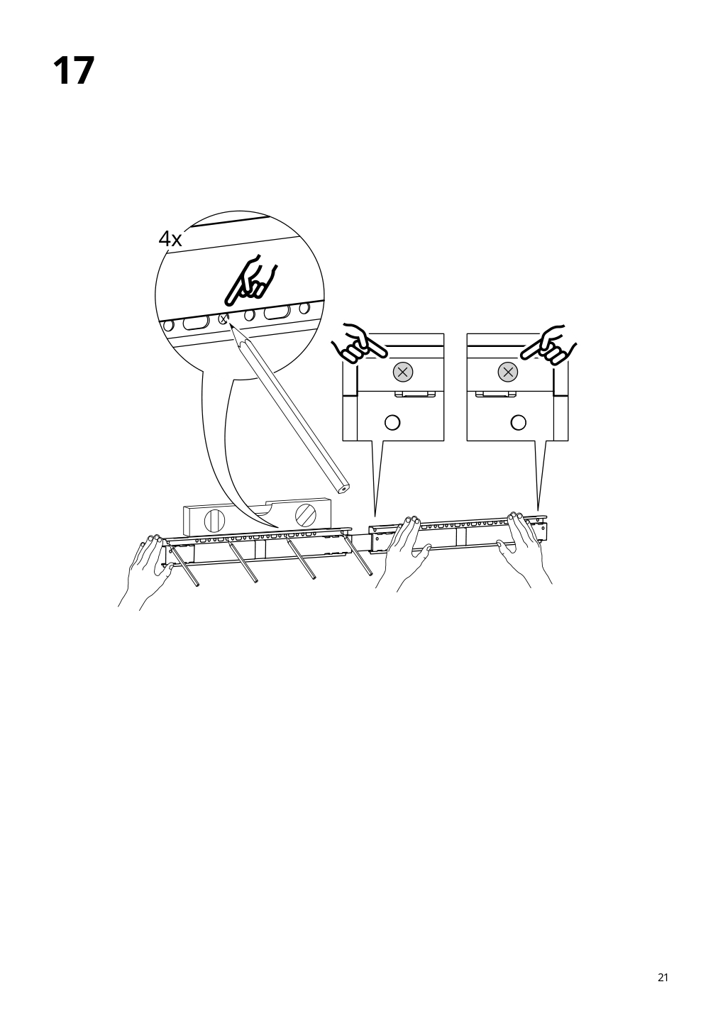 Assembly instructions for IKEA Boastad wall shelf black oak veneer | Page 21 - IKEA BOASTAD TV storage combination 595.352.22