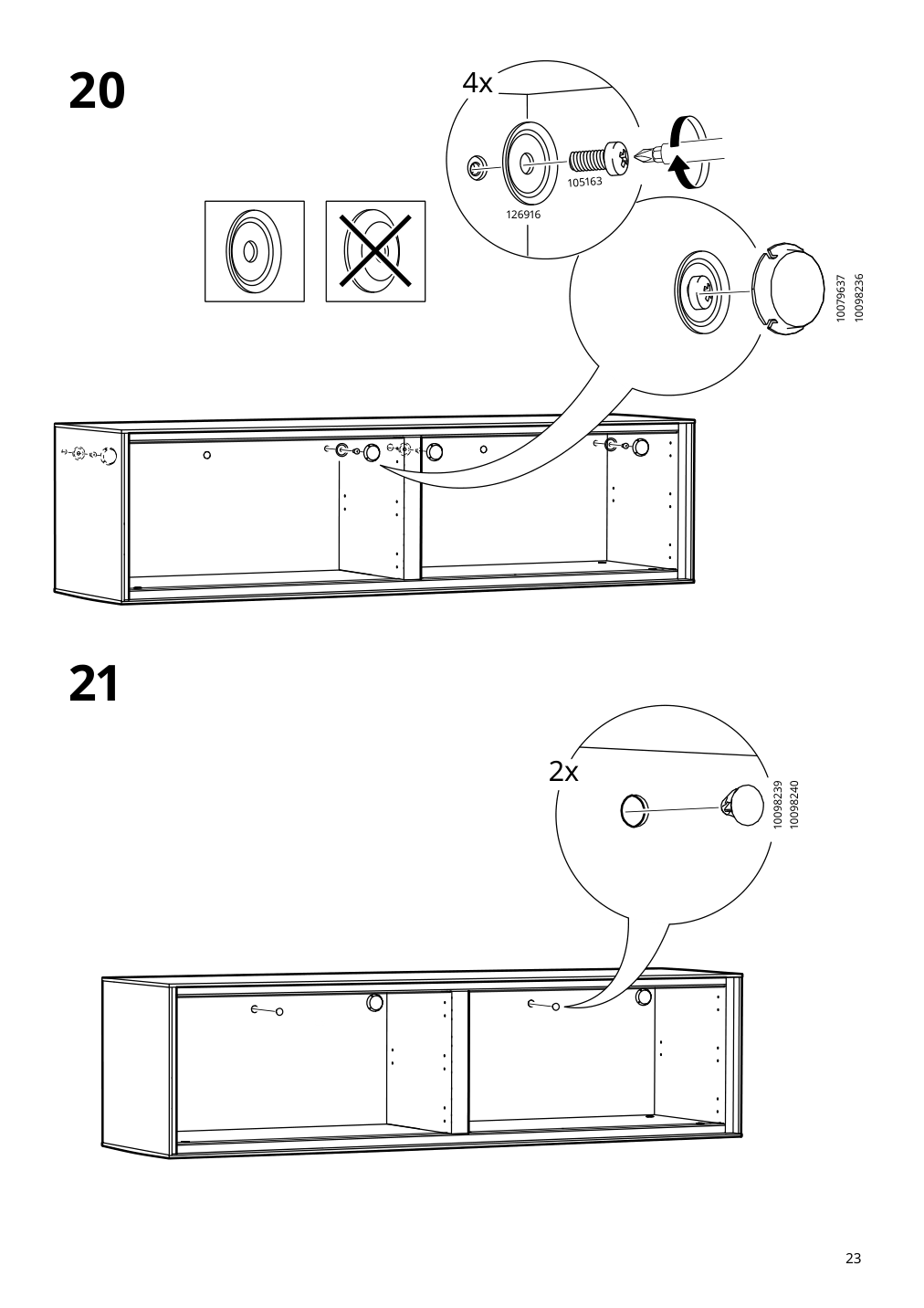 Assembly instructions for IKEA Boastad wall shelf black oak veneer | Page 23 - IKEA BOASTAD TV storage combination 595.352.22