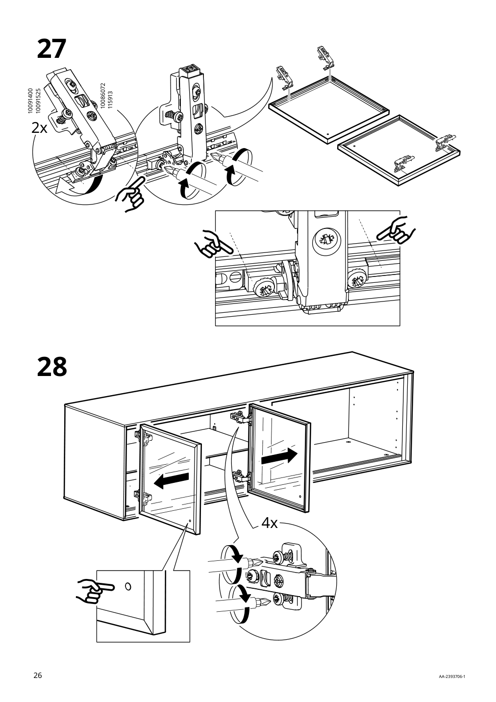 Assembly instructions for IKEA Boastad wall shelf black oak veneer | Page 26 - IKEA BOASTAD TV storage combination 595.352.22