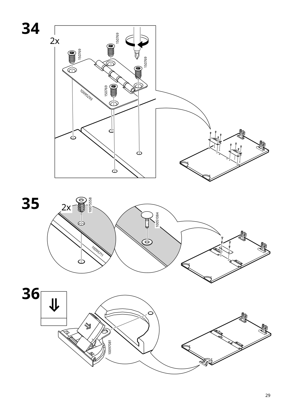 Assembly instructions for IKEA Boastad wall shelf black oak veneer | Page 29 - IKEA BOASTAD TV storage combination 595.352.22