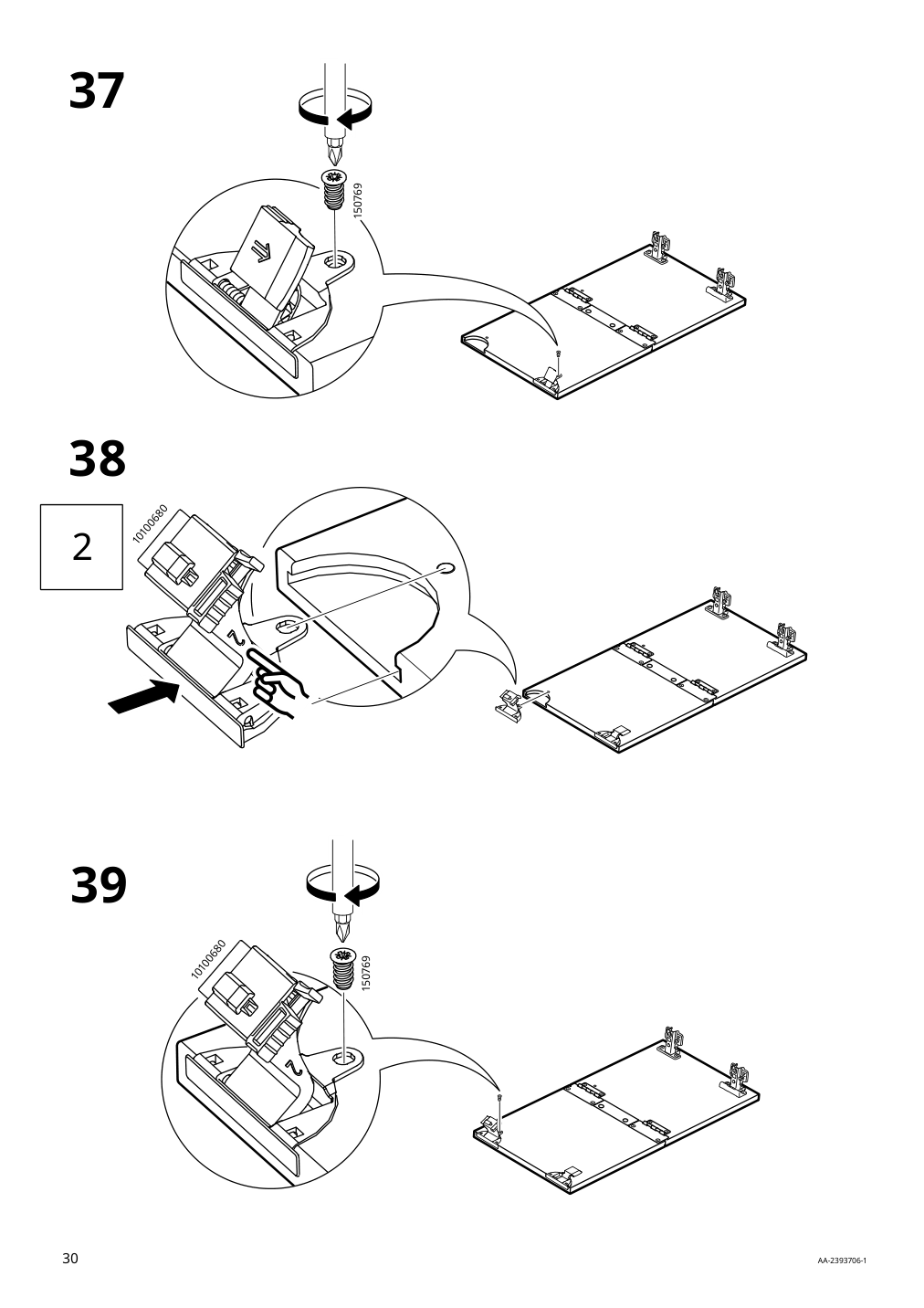 Assembly instructions for IKEA Boastad wall shelf black oak veneer | Page 30 - IKEA BOASTAD TV storage combination 595.352.22