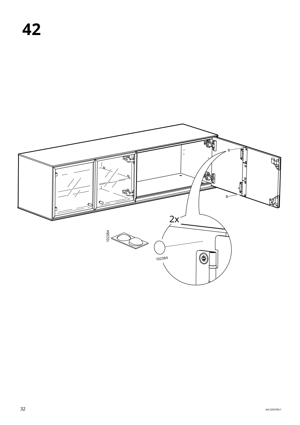 Assembly instructions for IKEA Boastad wall shelf black oak veneer | Page 32 - IKEA BOASTAD TV storage combination 595.352.22