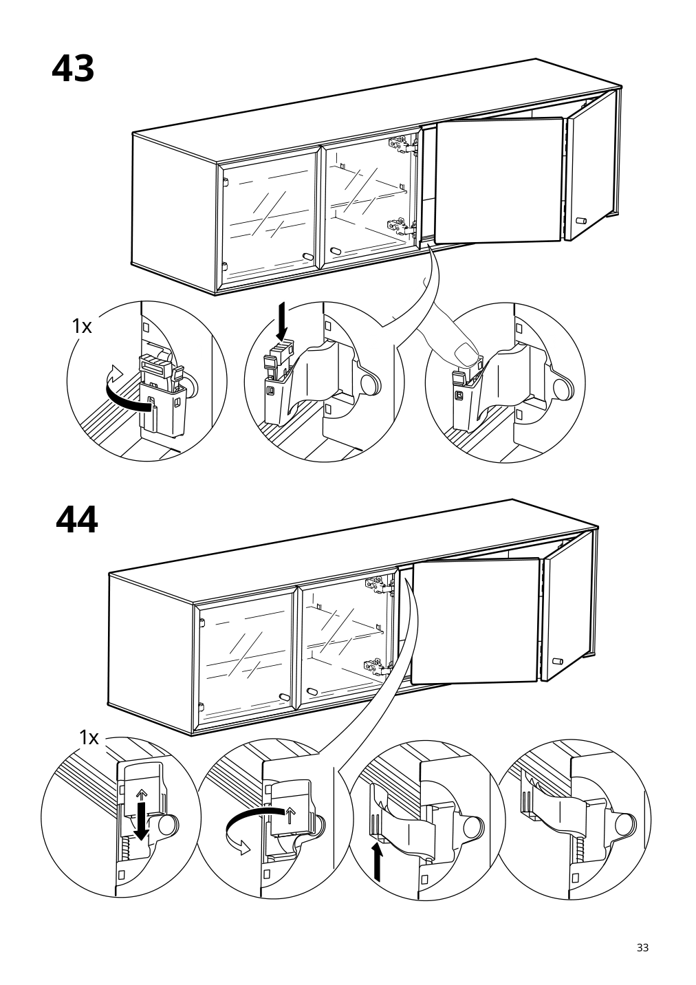 Assembly instructions for IKEA Boastad wall shelf black oak veneer | Page 33 - IKEA BOASTAD TV storage combination 595.352.22