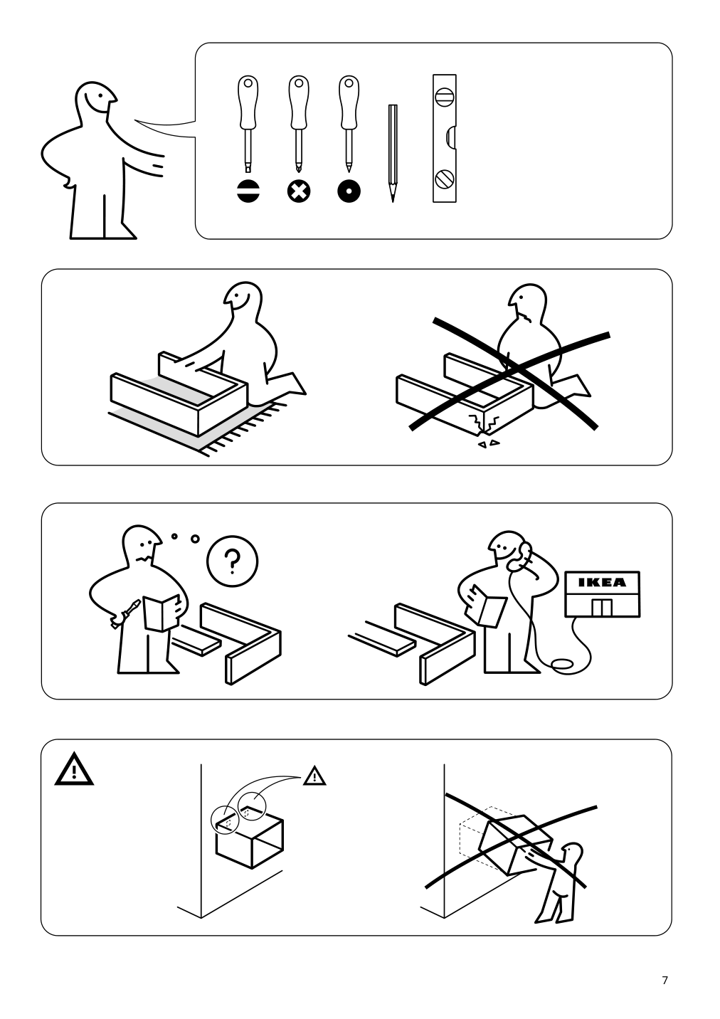 Assembly instructions for IKEA Boastad wall shelf black oak veneer | Page 7 - IKEA BOASTAD TV storage combination 595.352.22