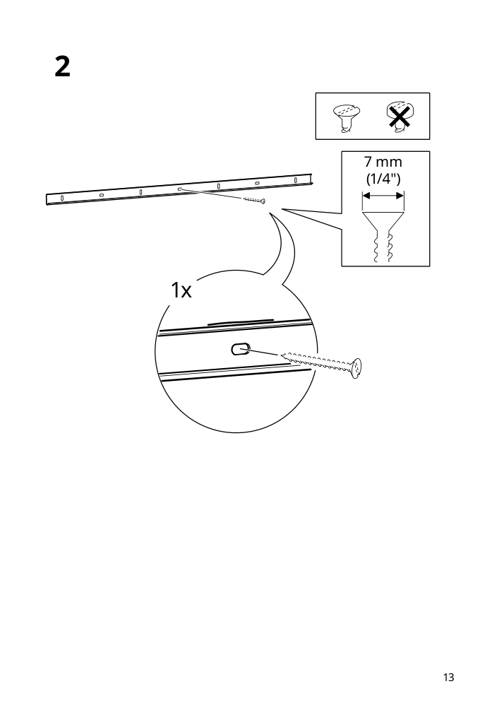 Assembly instructions for IKEA Boaxel wall upright white | Page 13 - IKEA BOAXEL wardrobe combination 193.323.73