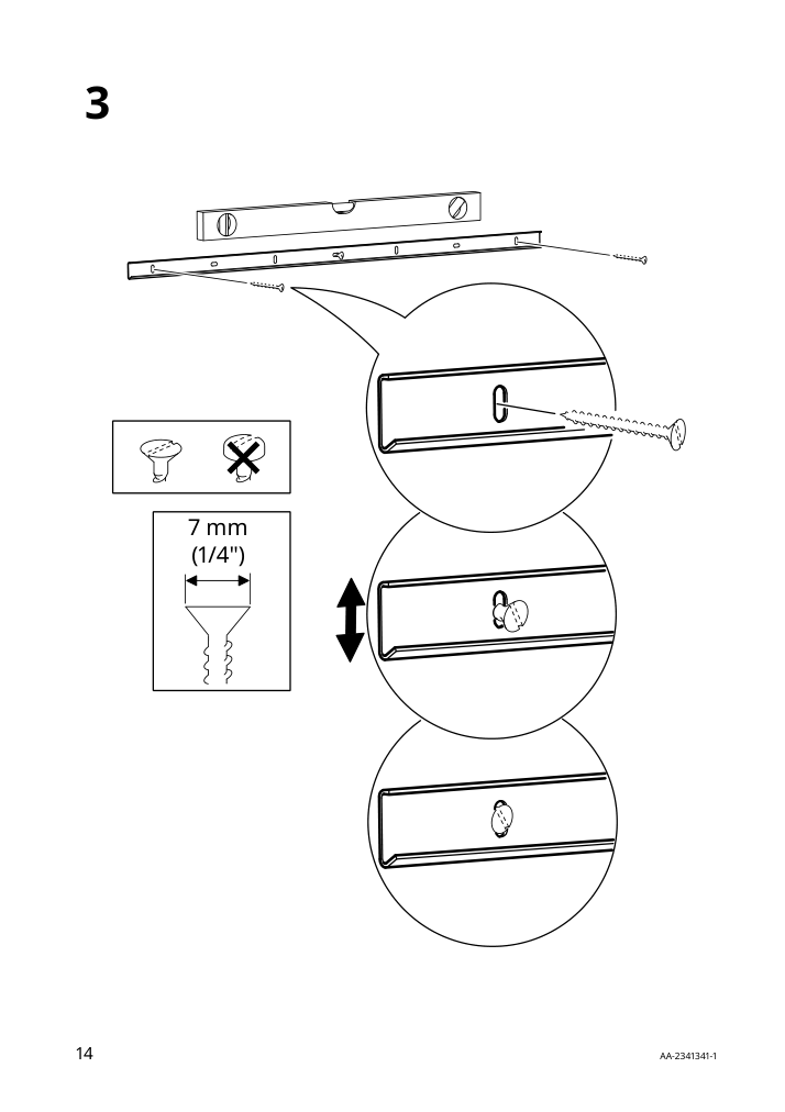 Assembly instructions for IKEA Boaxel wall upright white | Page 14 - IKEA BOAXEL wardrobe combination 193.323.73