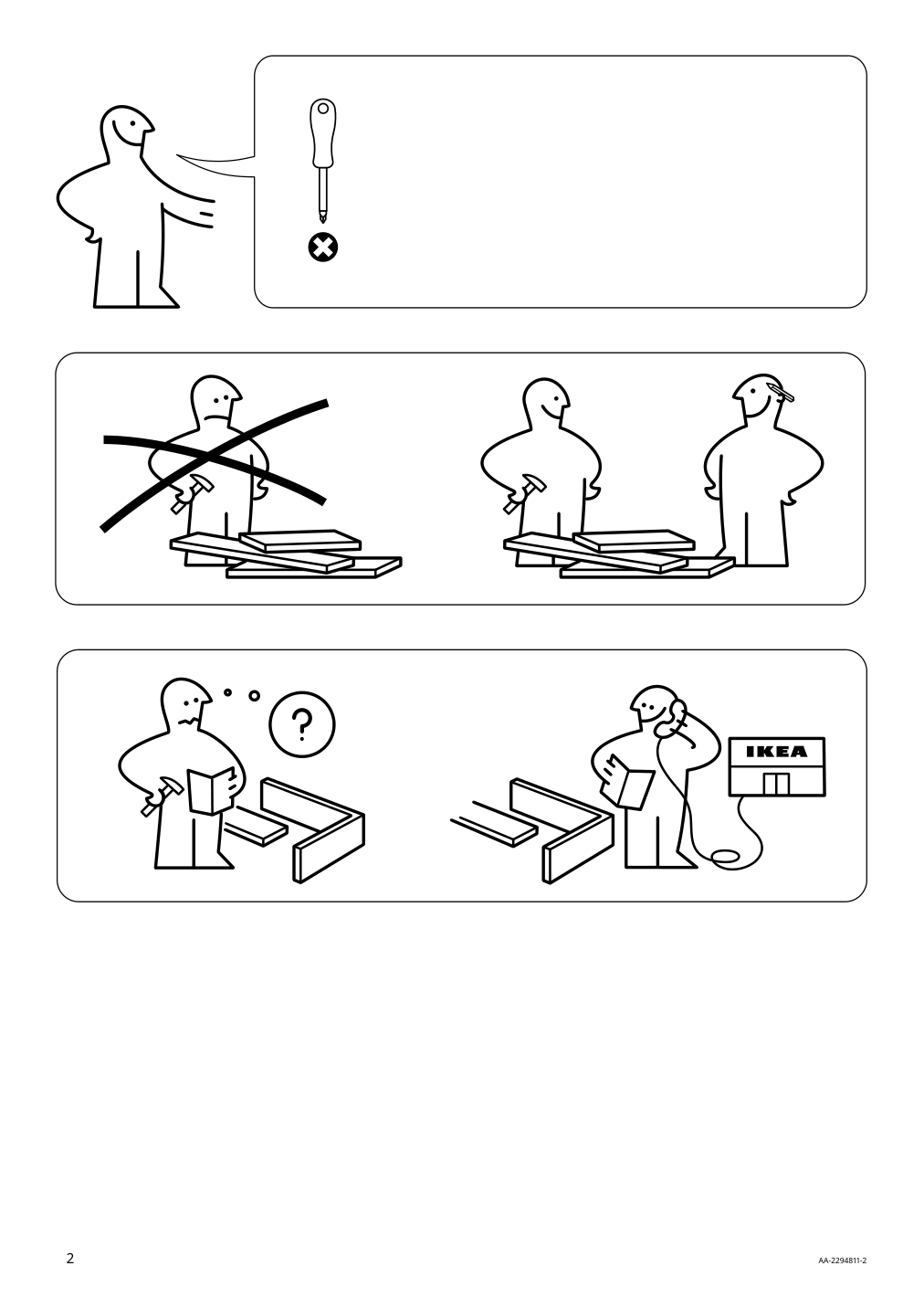 Assembly instructions for IKEA Bockoen hammock stand outdoor black | Page 2 - IKEA BOCKÖN / HAMNÖN hammock with stand 594.957.73