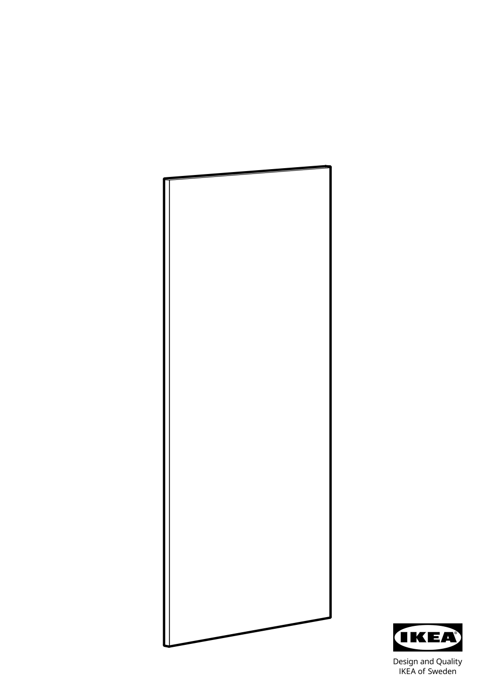 Assembly instructions for IKEA Bodbyn cover panel gray | Page 1 - IKEA BODBYN cover panel 402.660.26