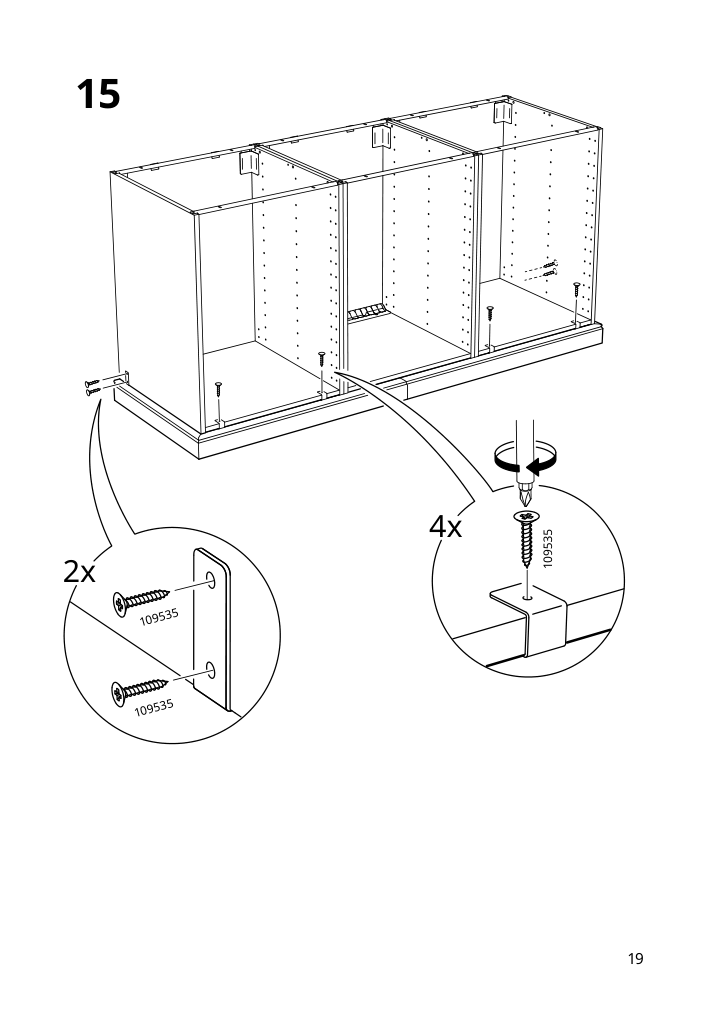 Assembly instructions for IKEA Bodbyn decorative toekick for dishwasher gray | Page 19 - IKEA BODBYN decorative toekick for dishwasher 402.930.82