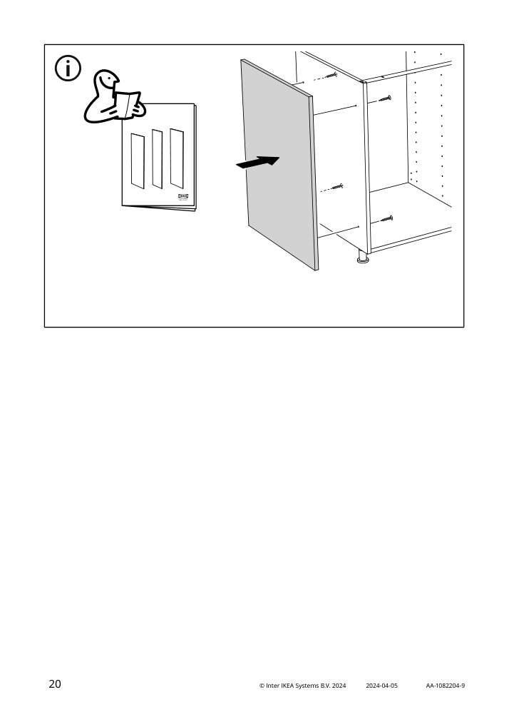 Assembly instructions for IKEA Bodbyn decorative toekick for dishwasher gray | Page 20 - IKEA BODBYN decorative toekick for dishwasher 402.930.82