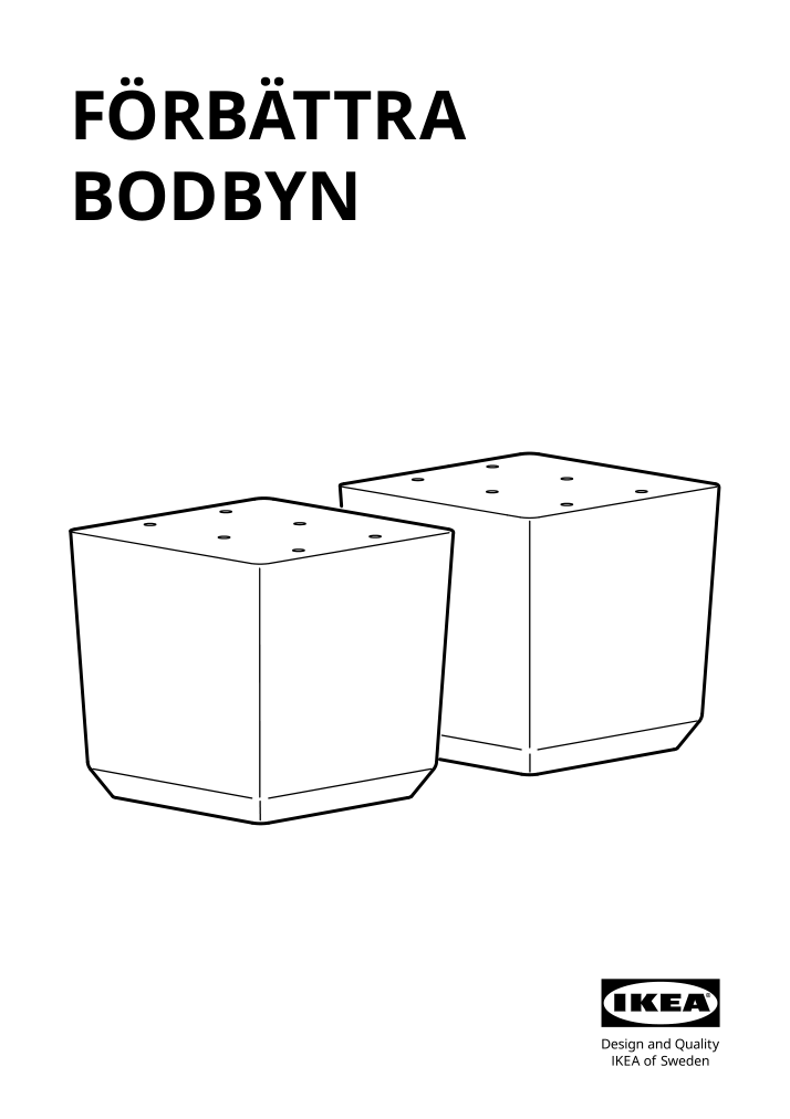 Assembly instructions for IKEA Bodbyn leg gray | Page 1 - IKEA BODBYN leg 802.786.78