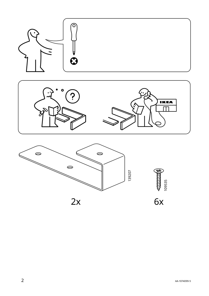 Assembly instructions for IKEA Bodbyn leg gray | Page 2 - IKEA BODBYN leg 802.786.78