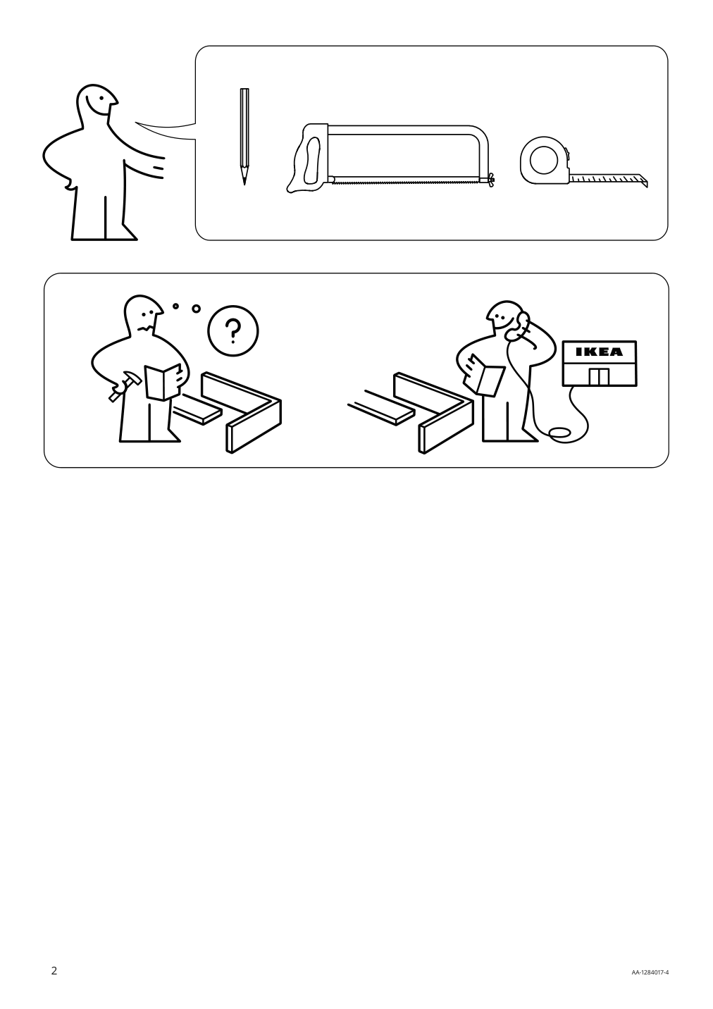 Assembly instructions for IKEA Bodviken countertop sink white | Page 2 - IKEA BODVIKEN countertop sink 903.520.69