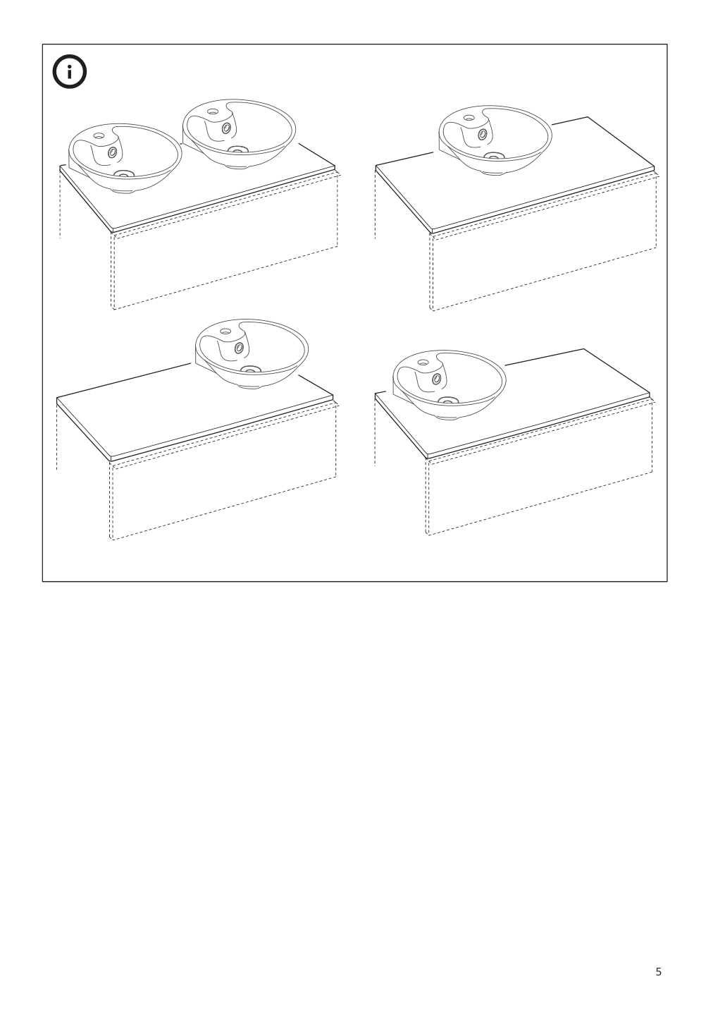 Assembly instructions for IKEA Bodviken countertop sink white | Page 5 - IKEA BODVIKEN countertop sink 903.520.69