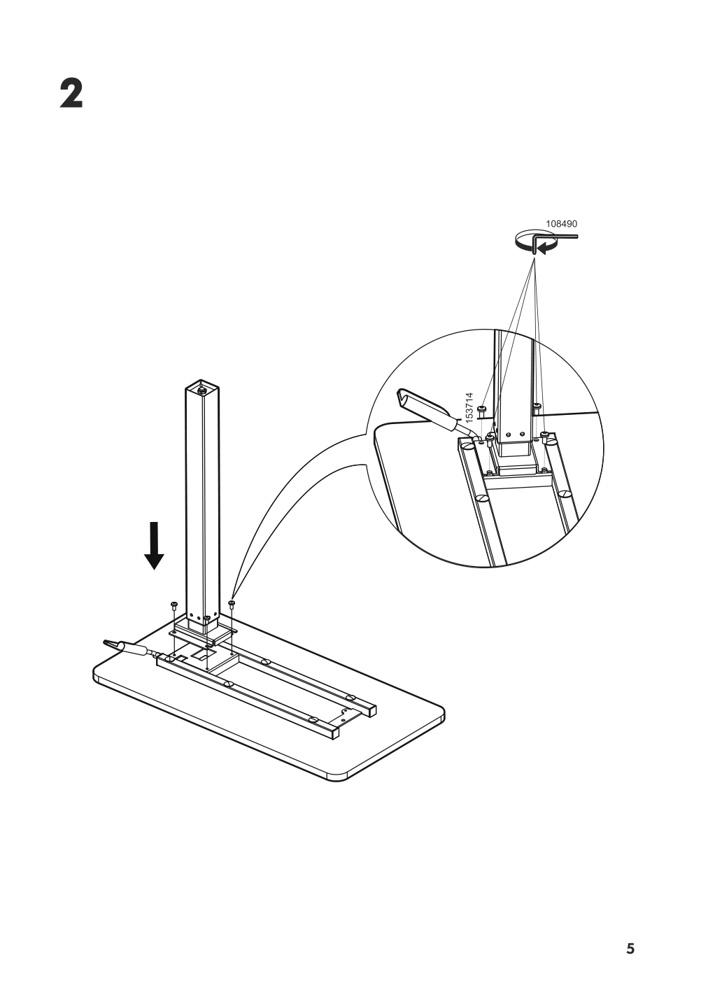 Assembly instructions for IKEA Bollsidan laptop stand white | Page 5 - IKEA BOLLSIDAN laptop stand 305.743.70