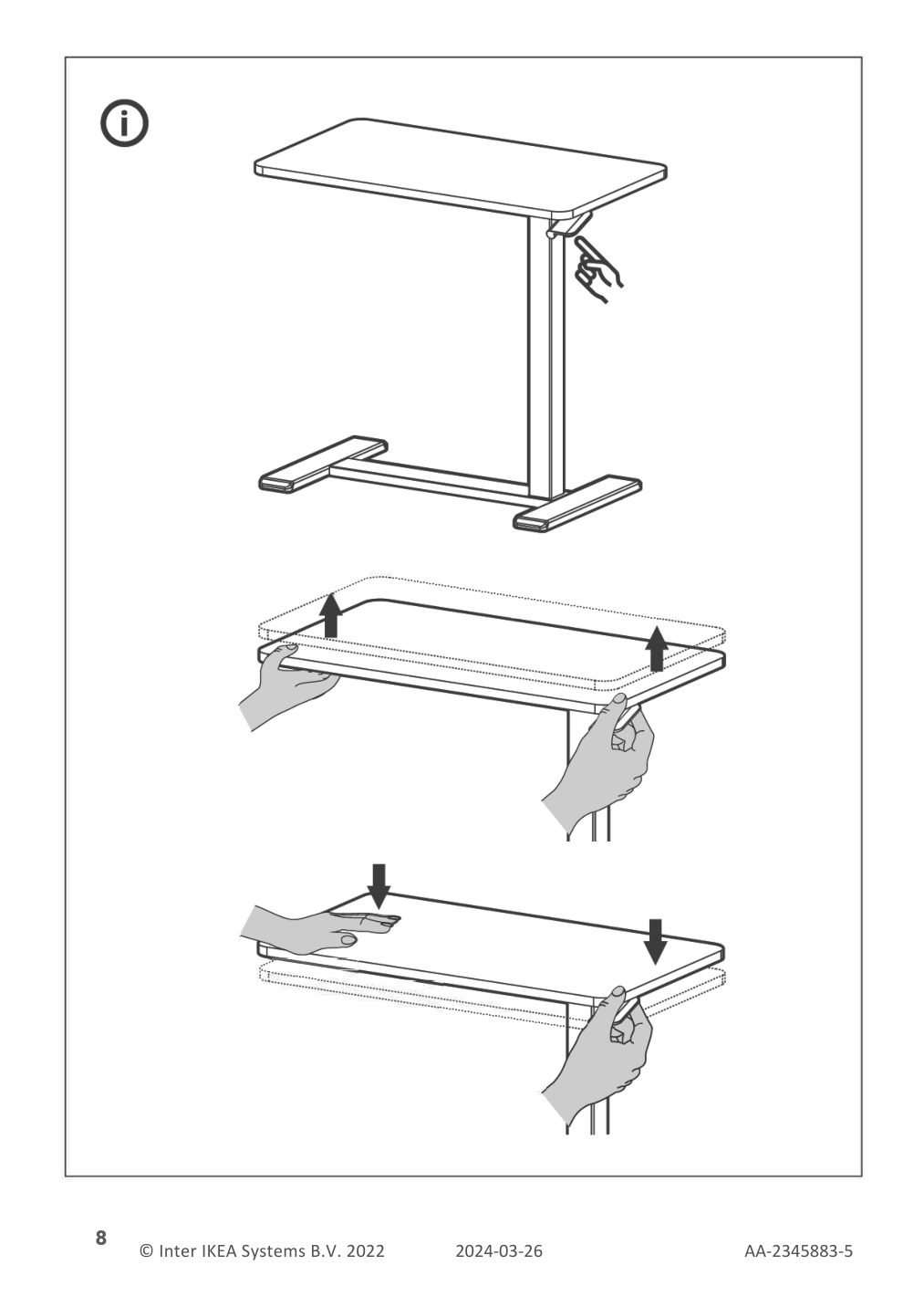 Assembly instructions for IKEA Bollsidan laptop stand white | Page 8 - IKEA BOLLSIDAN laptop stand 305.743.70