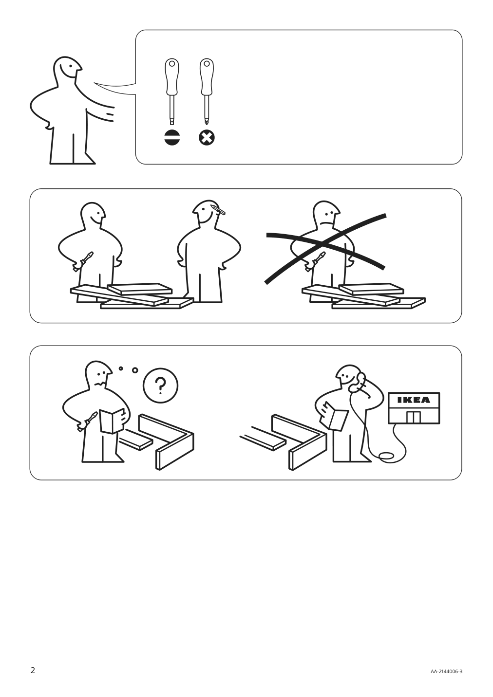 Assembly instructions for IKEA Bondholmen armchair outdoor gray | Page 2 - IKEA BONDHOLMEN armchair, outdoor 193.208.41