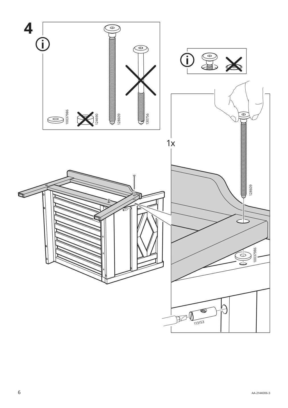 Assembly instructions for IKEA Bondholmen armchair outdoor gray | Page 6 - IKEA BONDHOLMEN armchair, outdoor 593.207.59