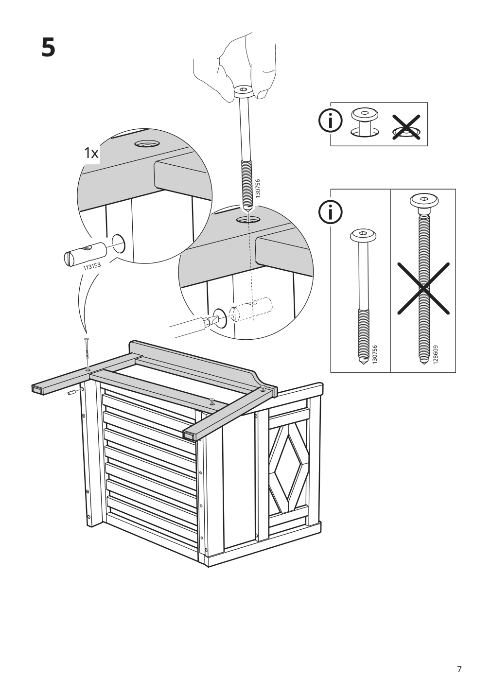 Assembly instructions for IKEA Bondholmen armchair outdoor gray | Page 7 - IKEA BONDHOLMEN armchair, outdoor 593.207.59