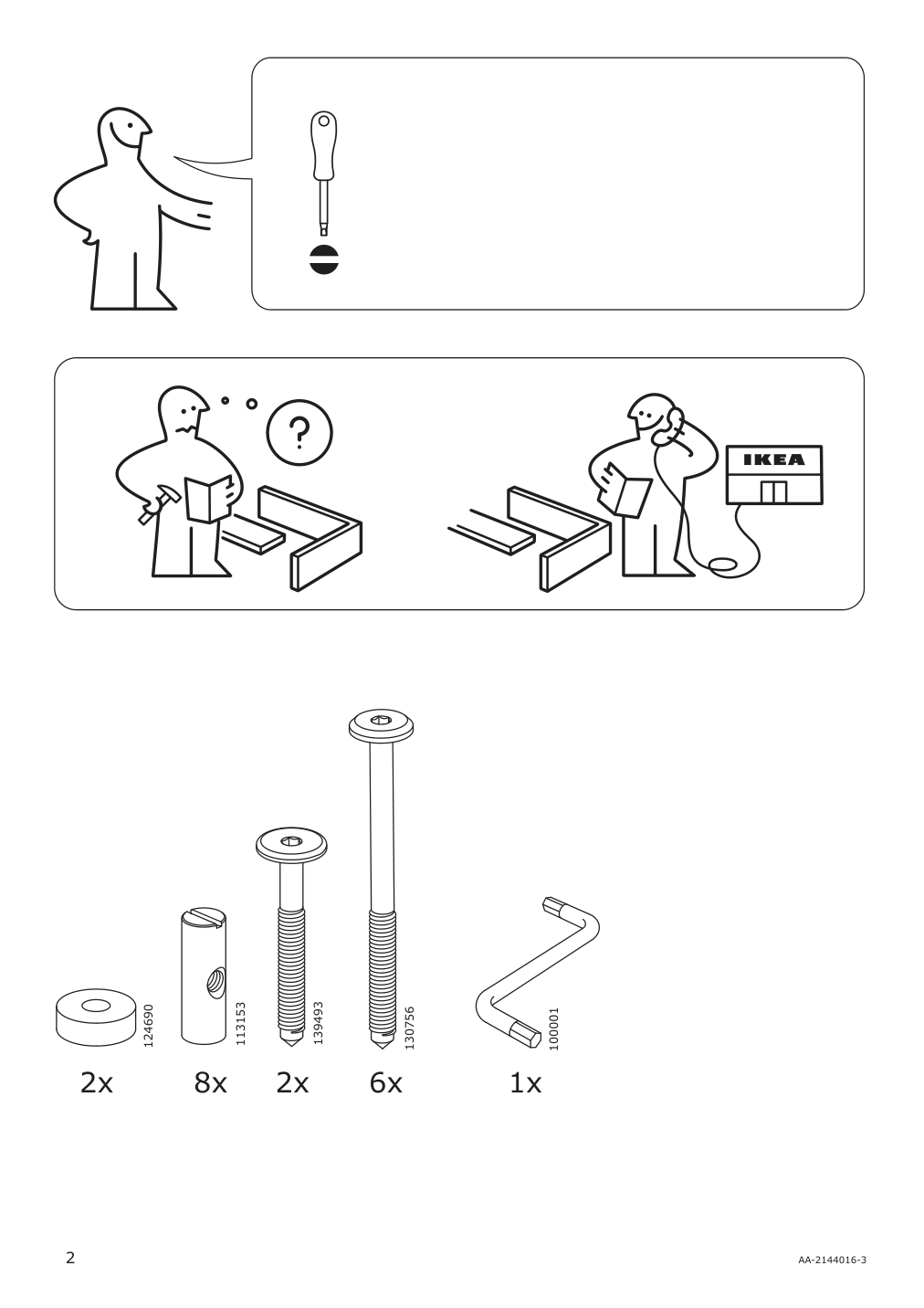 Assembly instructions for IKEA Bondholmen armchair outdoor gray | Page 2 - IKEA BONDHOLMEN table+6 armchairs, outdoor 793.286.03