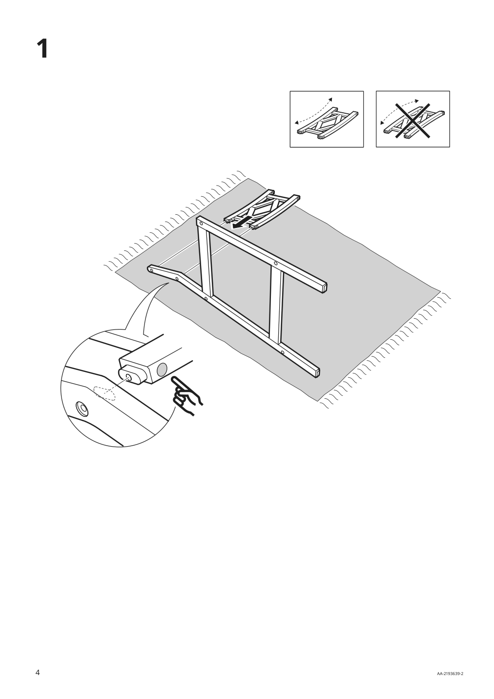 Assembly instructions for IKEA Bondholmen bar stool with backrest outdoor gray | Page 4 - IKEA BONDHOLMEN bar stool with backrest, outdoor 804.690.22