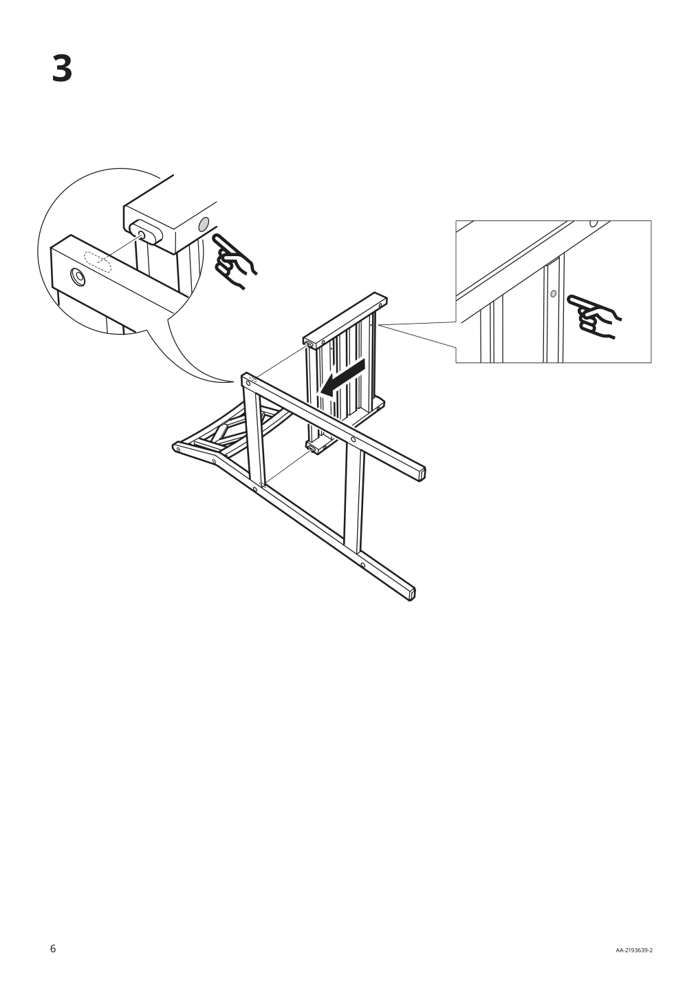 Assembly instructions for IKEA Bondholmen bar stool with backrest outdoor gray | Page 6 - IKEA BONDHOLMEN bar table and 4 bar stools 994.130.11