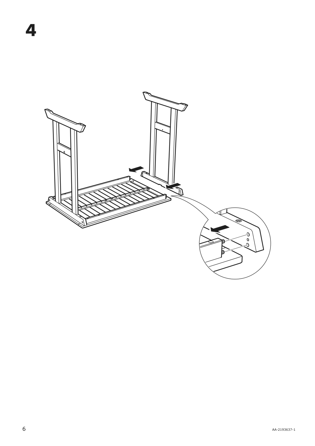 Assembly instructions for IKEA Bondholmen bar table outdoor gray | Page 6 - IKEA BONDHOLMEN bar table and 4 bar stools 194.130.05