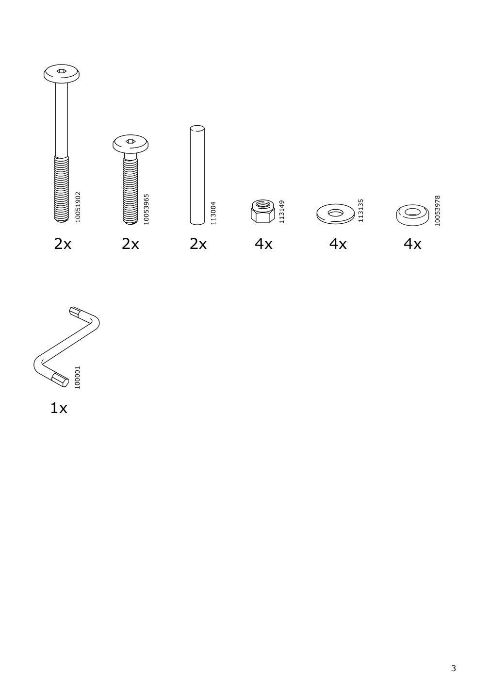 Assembly instructions for IKEA Bondholmen chair outdoor foldable gray | Page 3 - IKEA BONDHOLMEN chair, outdoor 004.735.27