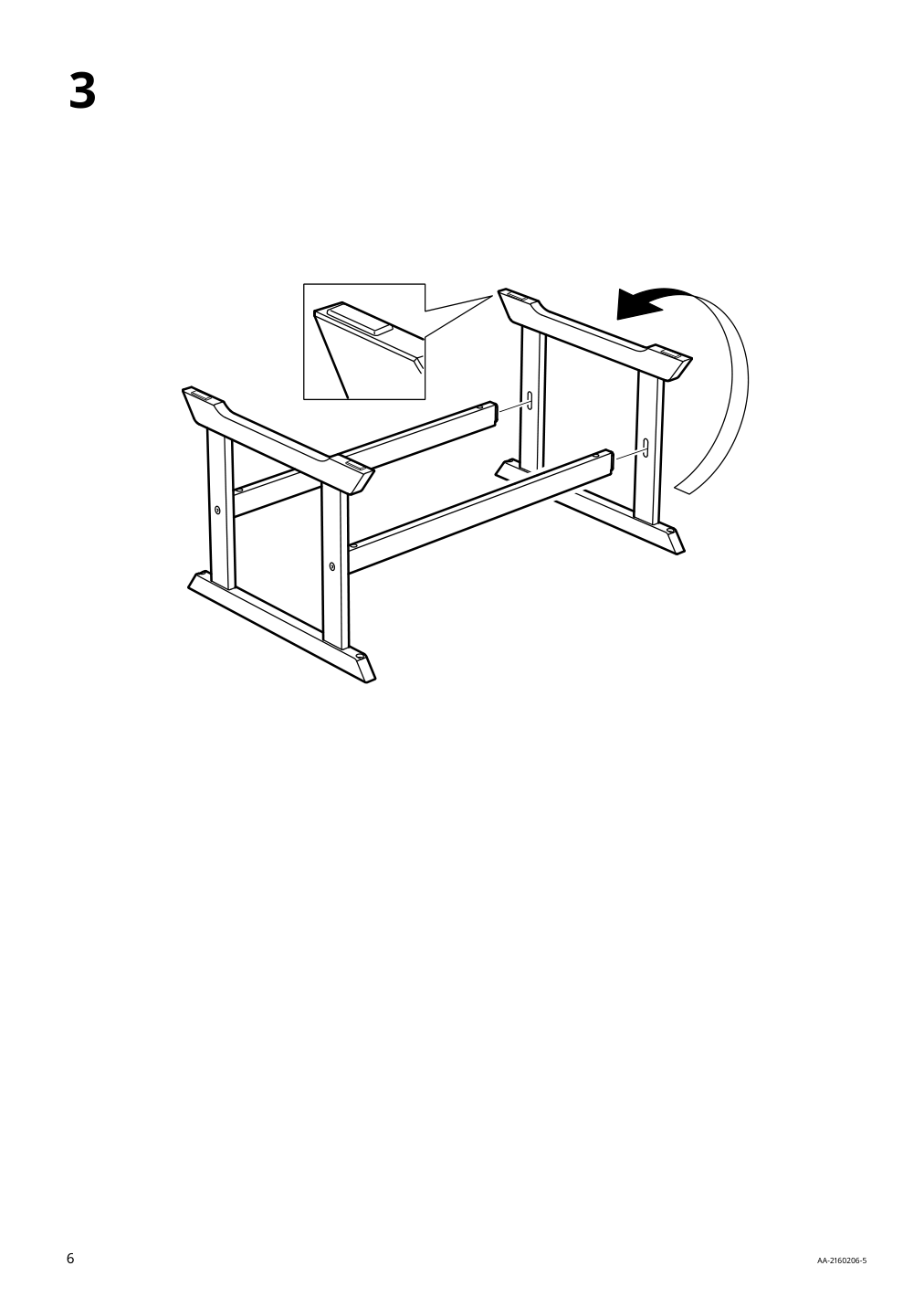 Assembly instructions for IKEA Bondholmen coffee table outdoor gray | Page 6 - IKEA BONDHOLMEN 4-seat conversation set, outdoor 693.237.62