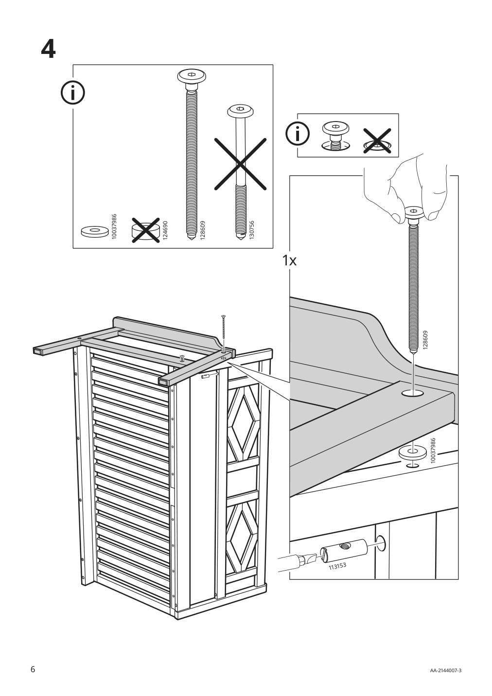 Assembly instructions for IKEA Bondholmen loveseat outdoor gray | Page 6 - IKEA BONDHOLMEN loveseat, outdoor 704.206.63