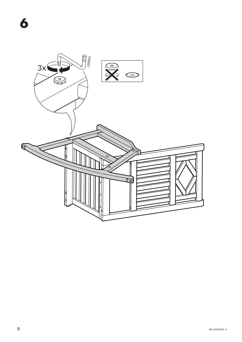 Assembly instructions for IKEA Bondholmen rocking chair outdoor gray | Page 8 - IKEA BONDHOLMEN rocking chair, outdoor 504.790.65