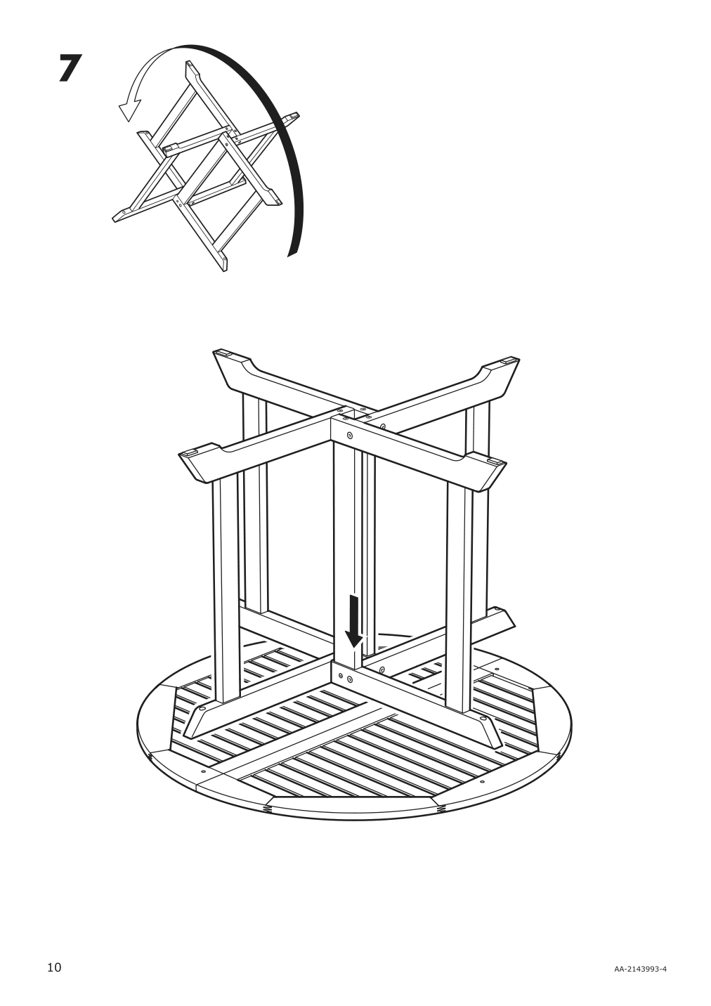 Assembly instructions for IKEA Bondholmen table outdoor brown | Page 10 - IKEA BONDHOLMEN table + 4 reclining chairs, outdoor 095.498.96