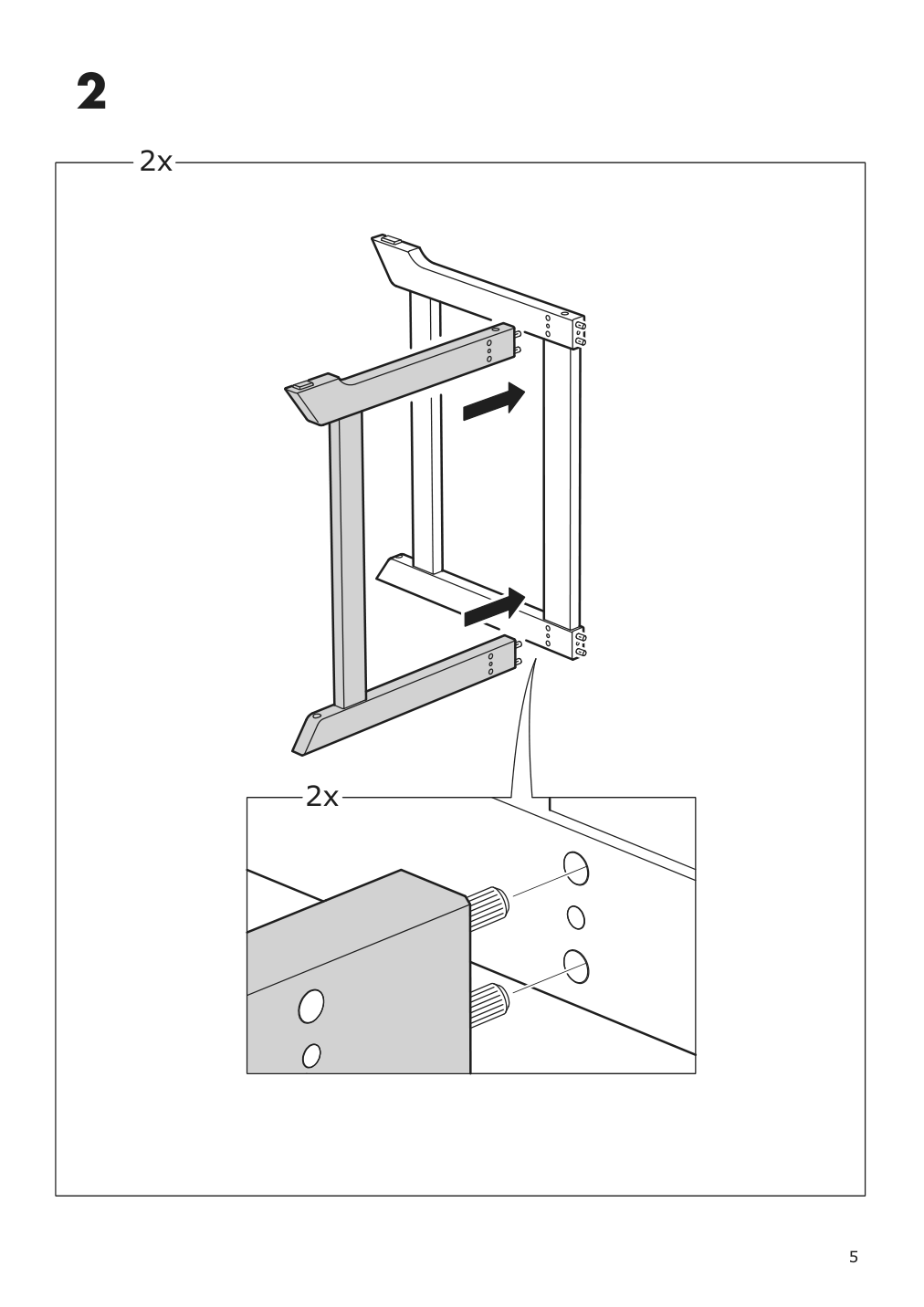 Assembly instructions for IKEA Bondholmen table outdoor brown | Page 5 - IKEA BONDHOLMEN table + 4 reclining chairs, outdoor 095.498.96