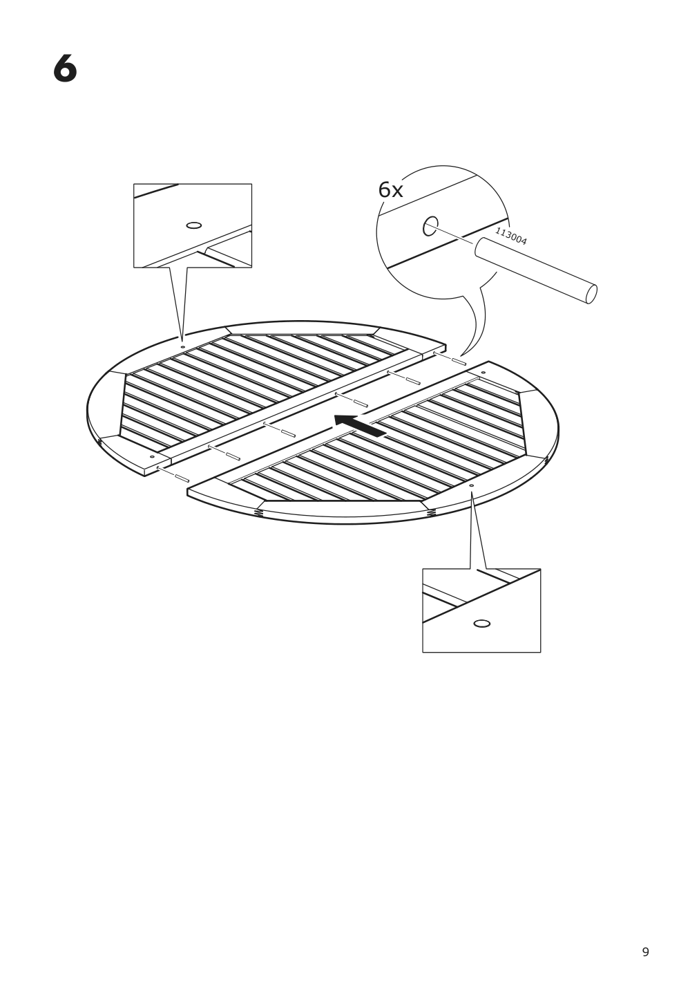 Assembly instructions for IKEA Bondholmen table outdoor brown | Page 9 - IKEA BONDHOLMEN table + 4 reclining chairs, outdoor 095.498.96