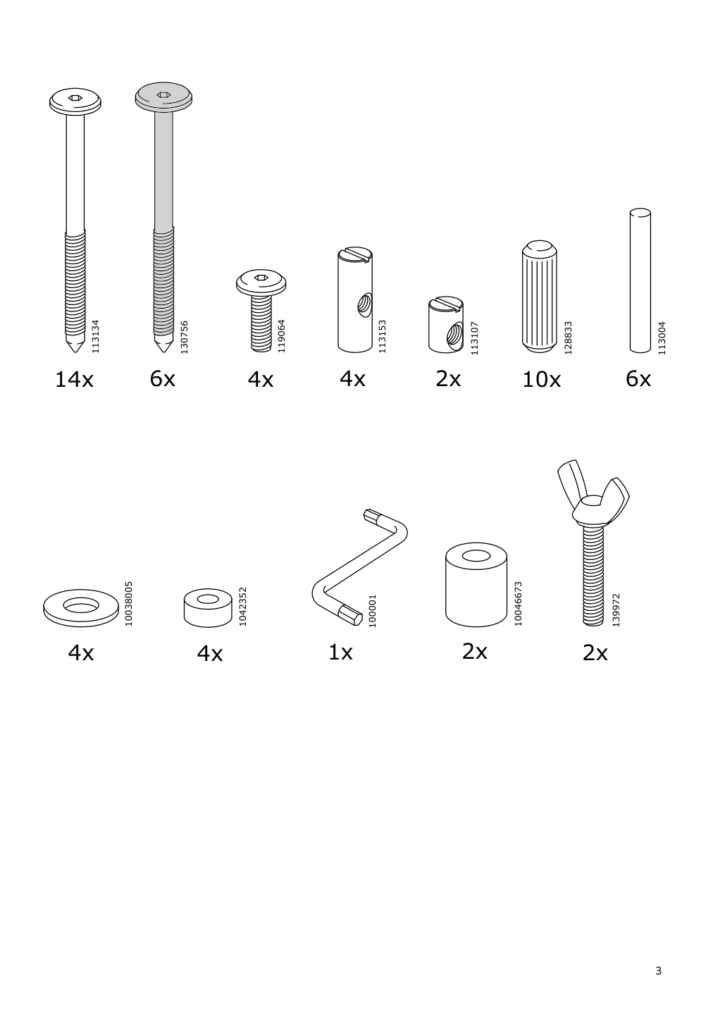 Assembly instructions for IKEA Bondholmen table outdoor gray | Page 3 - IKEA BONDHOLMEN table, outdoor 104.205.62