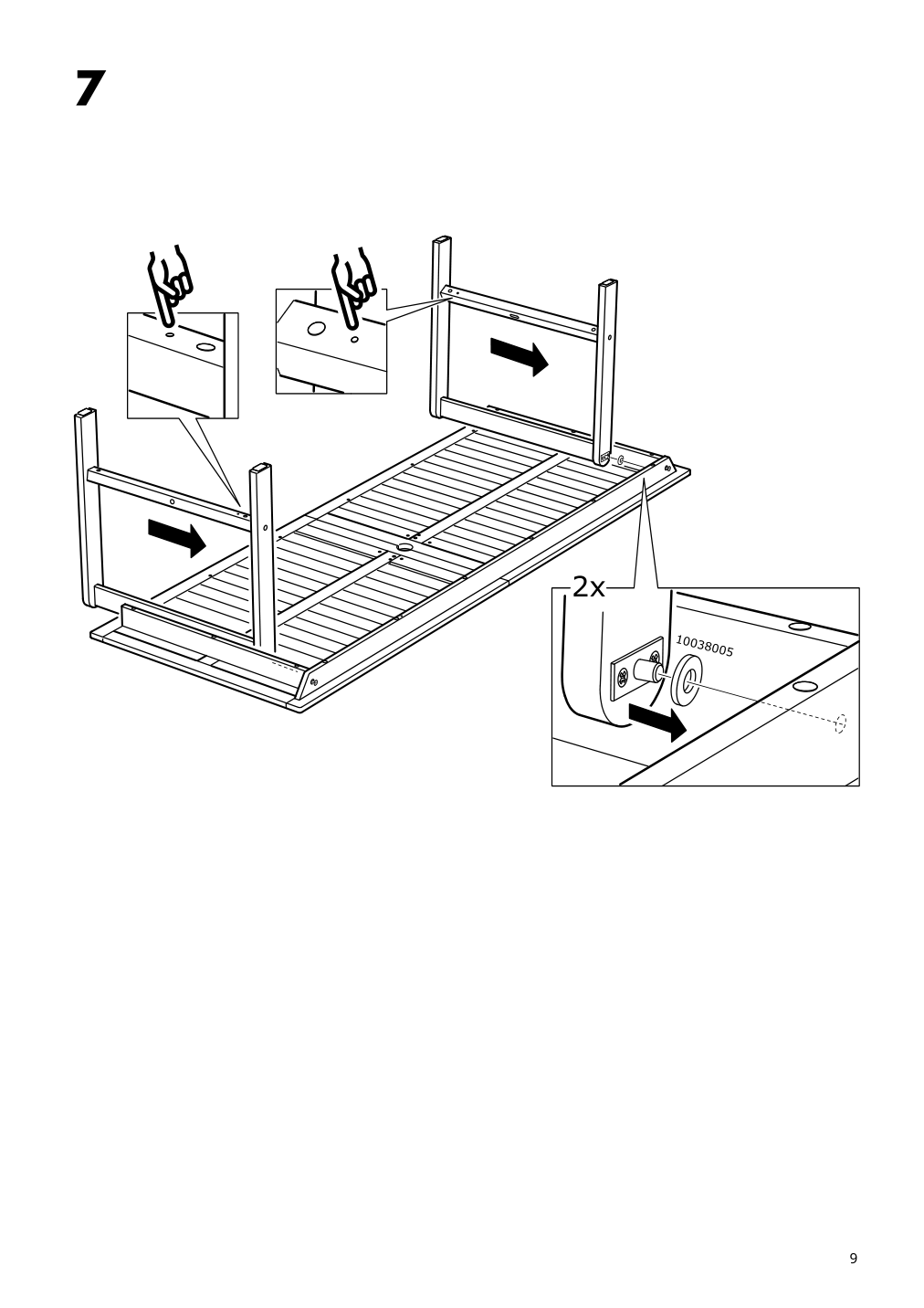 Assembly instructions for IKEA Bondholmen table outdoor gray | Page 9 - IKEA BONDHOLMEN table, outdoor 104.205.62