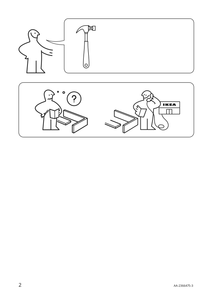 Assembly instructions for IKEA Bondskaeret hat and coat stand black | Page 2 - IKEA BONDSKÄRET hat and coat stand 705.590.23