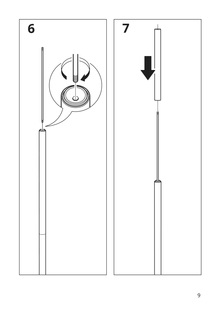 Assembly instructions for IKEA Bondskaeret hat and coat stand black | Page 9 - IKEA BONDSKÄRET hat and coat stand 705.590.23
