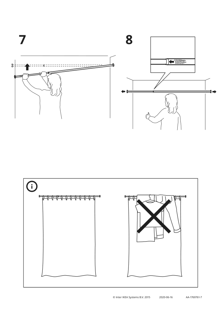 Assembly instructions for IKEA Botaren shower curtain tension rod white | Page 4 - IKEA BOTAREN shower curtain tension rod 903.149.73