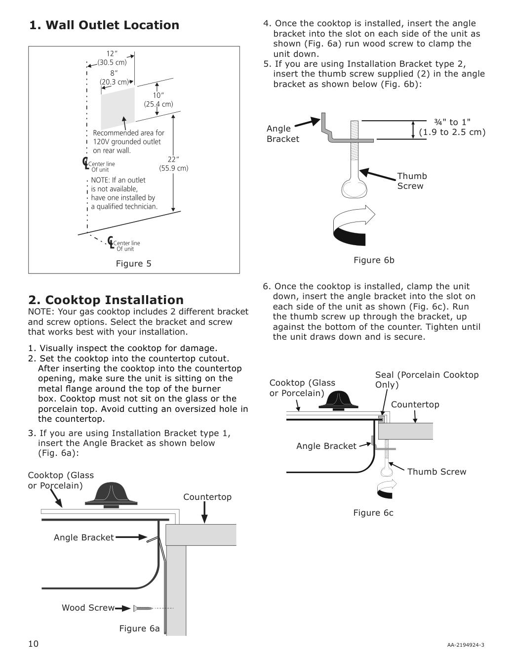 Assembly instructions for IKEA Avbraenning gas cooktop stainless steel | Page 10 - IKEA AVBRÄNNING gas cooktop 504.621.35