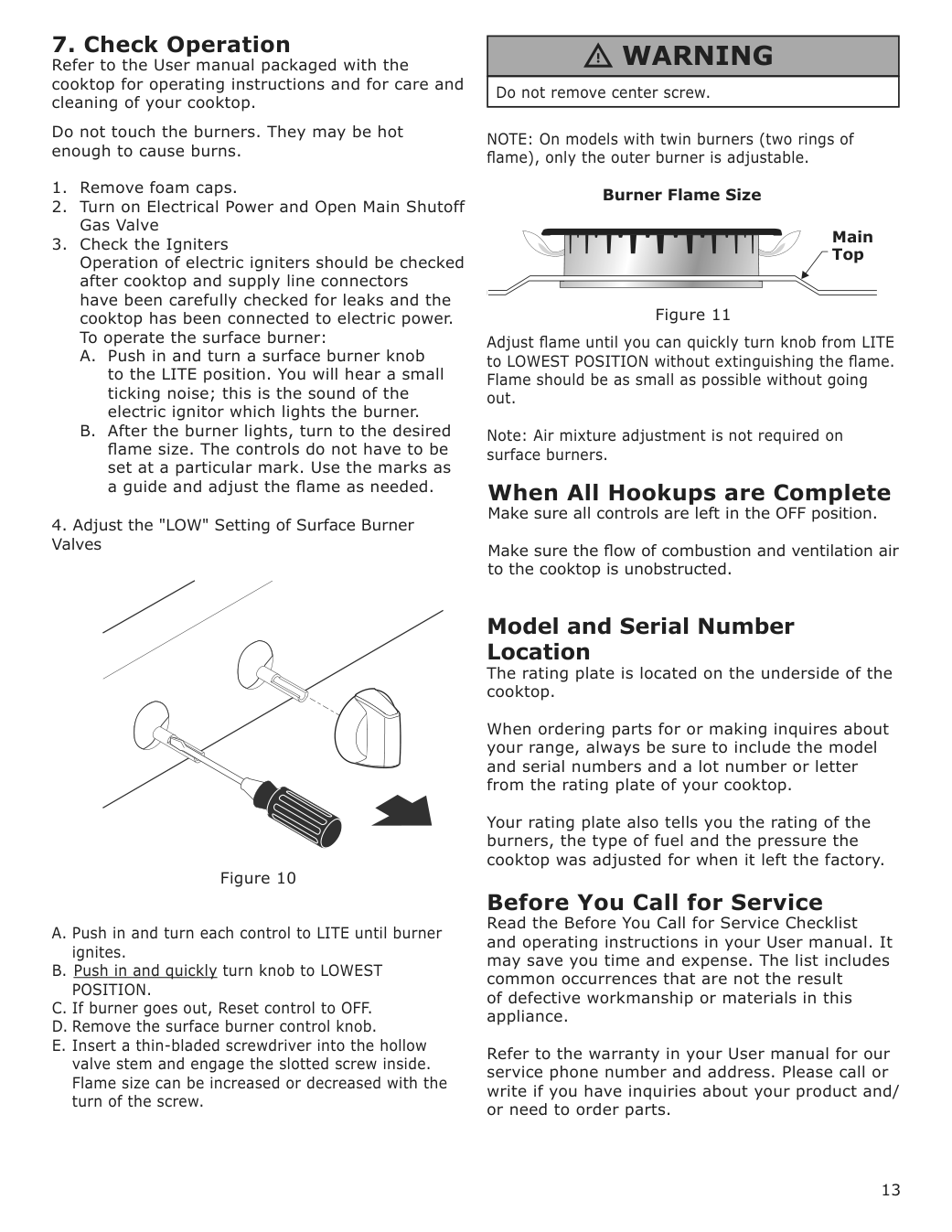 Assembly instructions for IKEA Avbraenning gas cooktop stainless steel | Page 13 - IKEA AVBRÄNNING gas cooktop 504.621.35