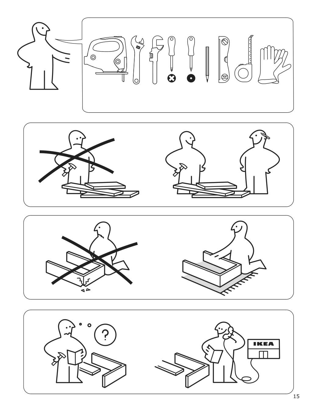 Assembly instructions for IKEA Avbraenning gas cooktop stainless steel | Page 15 - IKEA AVBRÄNNING gas cooktop 504.621.35