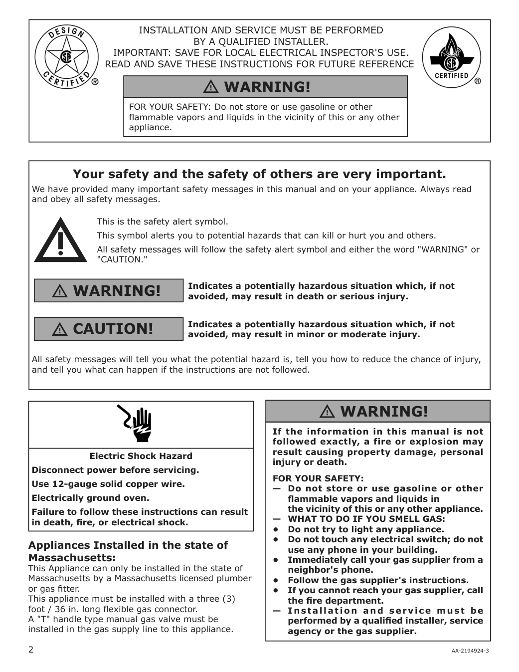 Assembly instructions for IKEA Avbraenning gas cooktop stainless steel | Page 2 - IKEA AVBRÄNNING gas cooktop 504.621.35