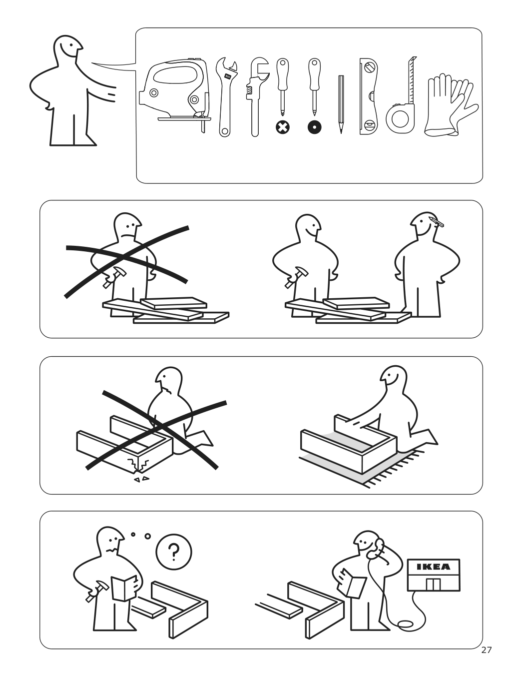 Assembly instructions for IKEA Avbraenning gas cooktop stainless steel | Page 27 - IKEA AVBRÄNNING gas cooktop 504.621.35