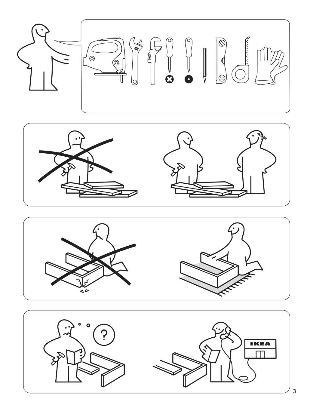 Assembly instructions for IKEA Avbraenning gas cooktop stainless steel | Page 3 - IKEA AVBRÄNNING gas cooktop 504.621.35